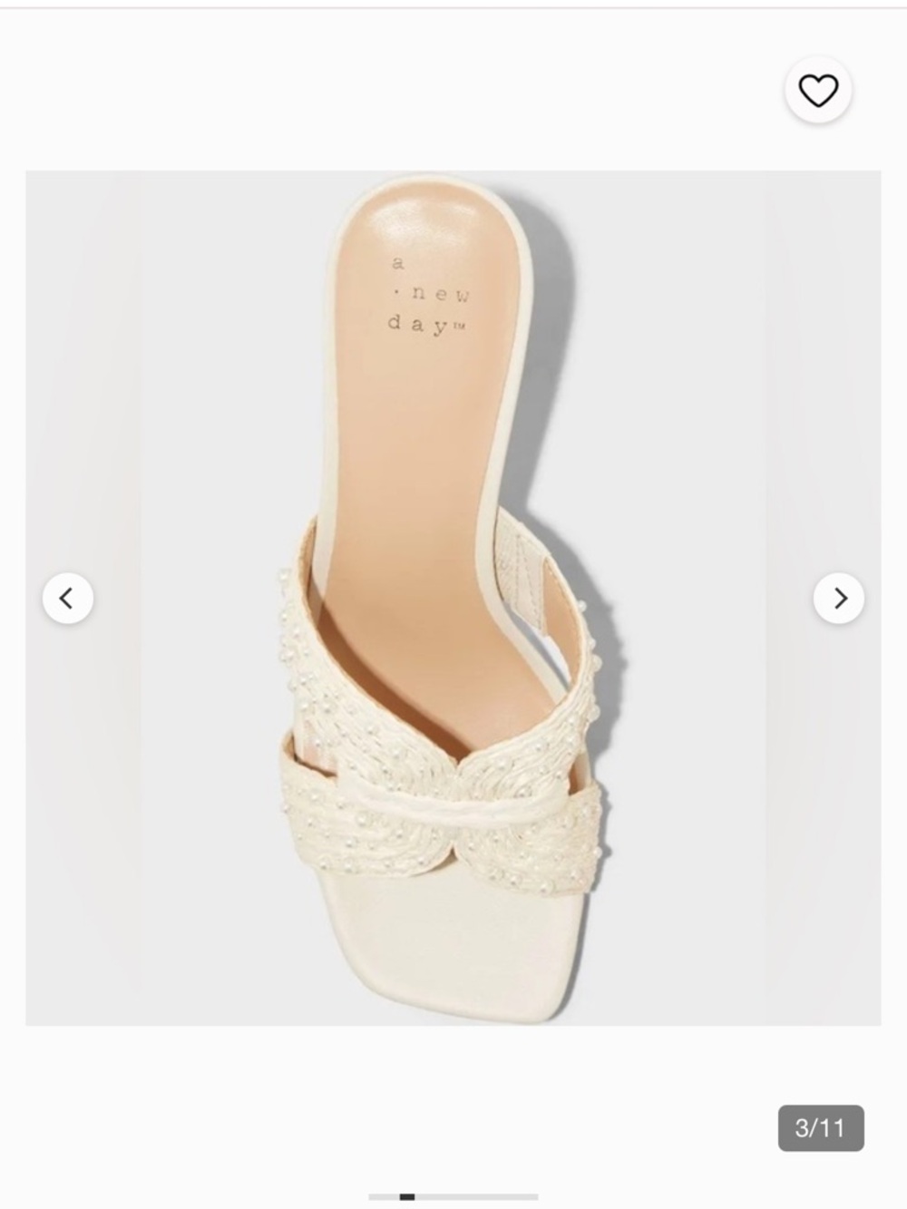 A New Day- Abigail Pleated Mesh Slingback Heels